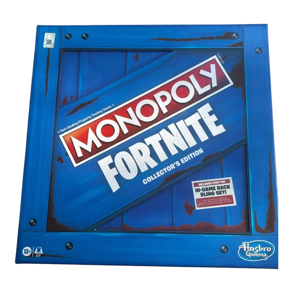 Monopoly Fortnite‎ Collector's Edition Board Game Hasbro Gaming F2546 Blue Box